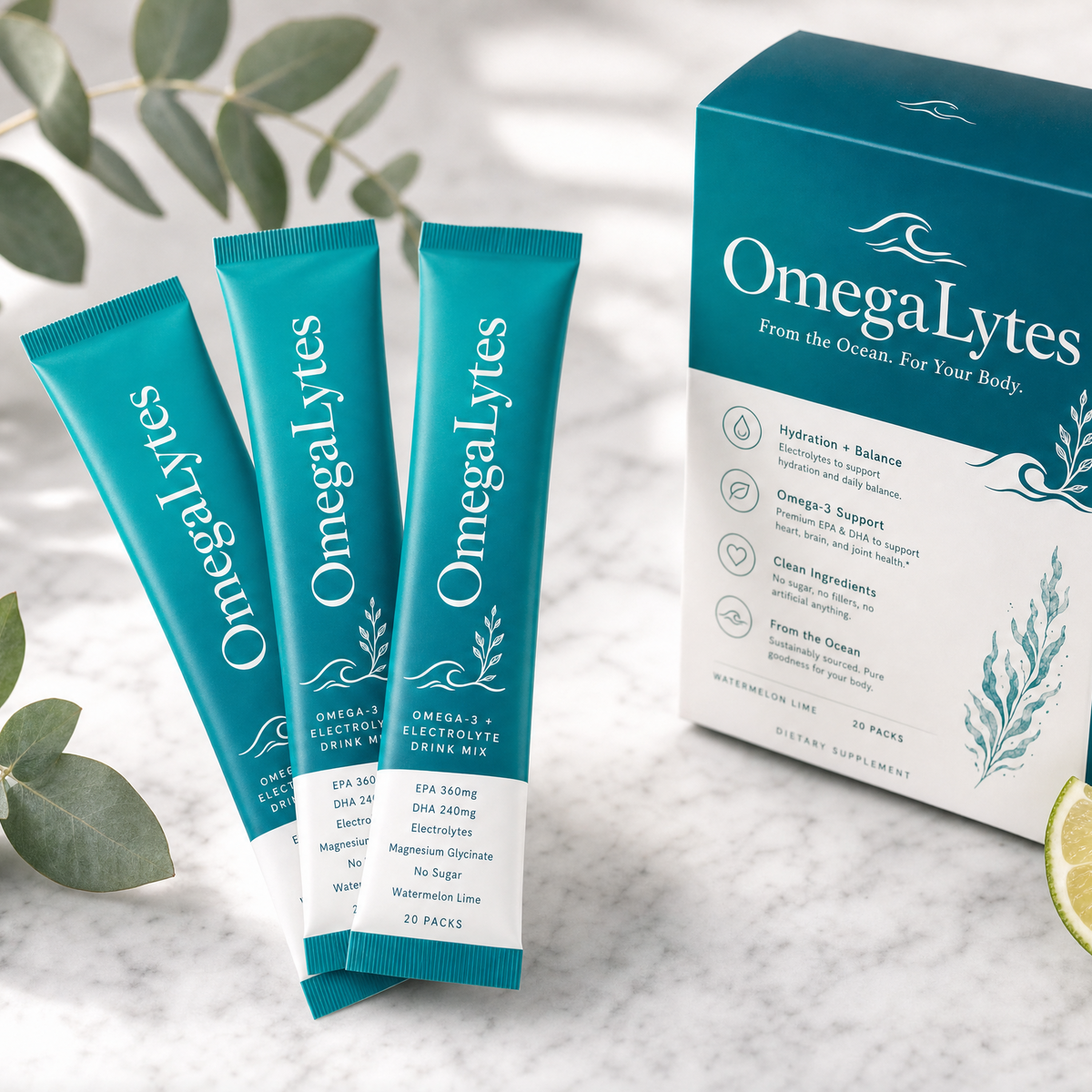 OmegaLytes — Omega-3 + Electrolyte Drink Mix